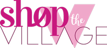 A pink and white logo that reads 