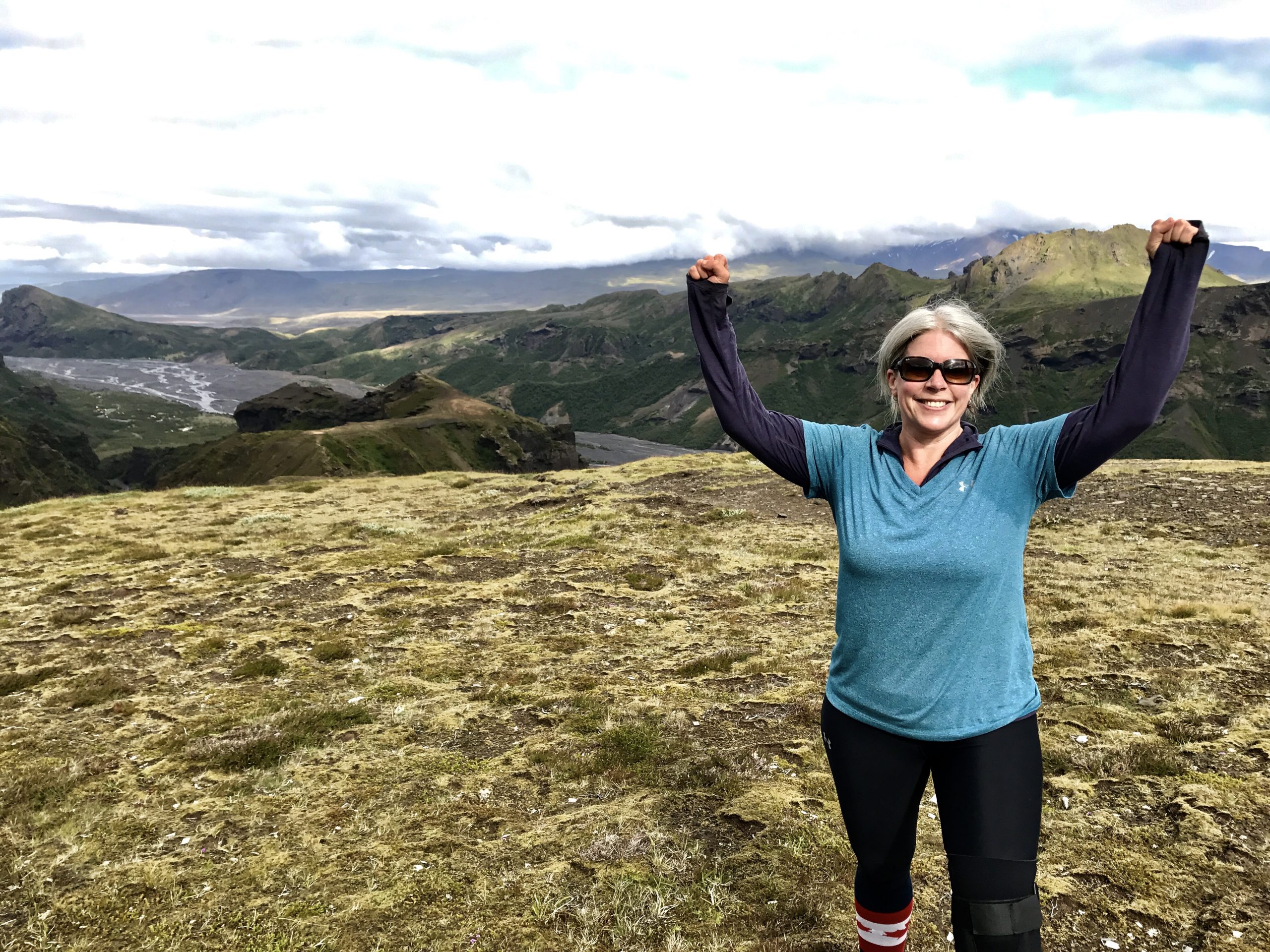 Jennifer Stewart hiked in Iceland as part of a Royal Lepage fundraiser.