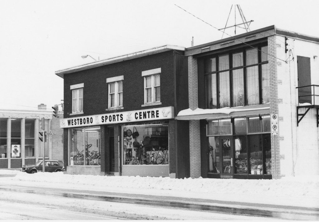 A picture of the Westboro Sports Centre in the 1970s.