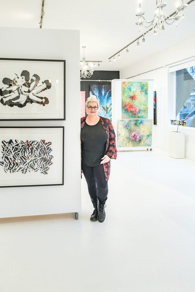 Sylvette Briere inside the new NAK Gallery on Wellington West.