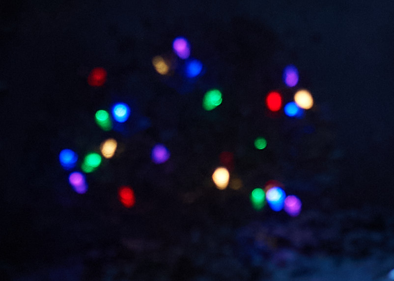 Multi-coloured lights are seen close up in Kitchissippi.