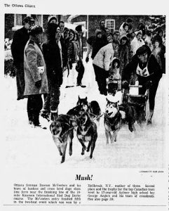 Photo published in the The Ottawa Citizen, Monday Jan. 30 1967.