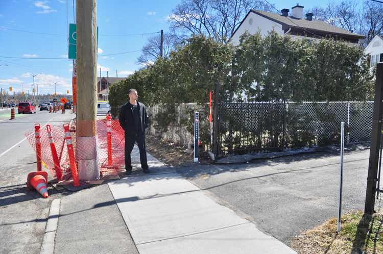 Ottawa Hydro installed a hydro pole on this driveway