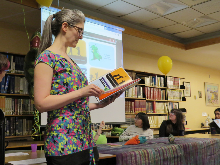 Author Gwen Smid reads from T-Rex Girl.