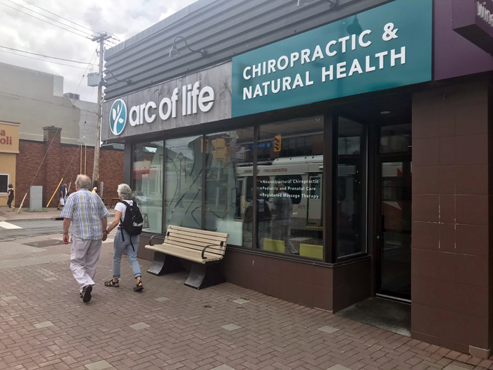 Arc of Life Chiropractic opened at 1318 Wellington St W. near Clarendon Avenue. They offer massage therapy as well as chiropractic care. 