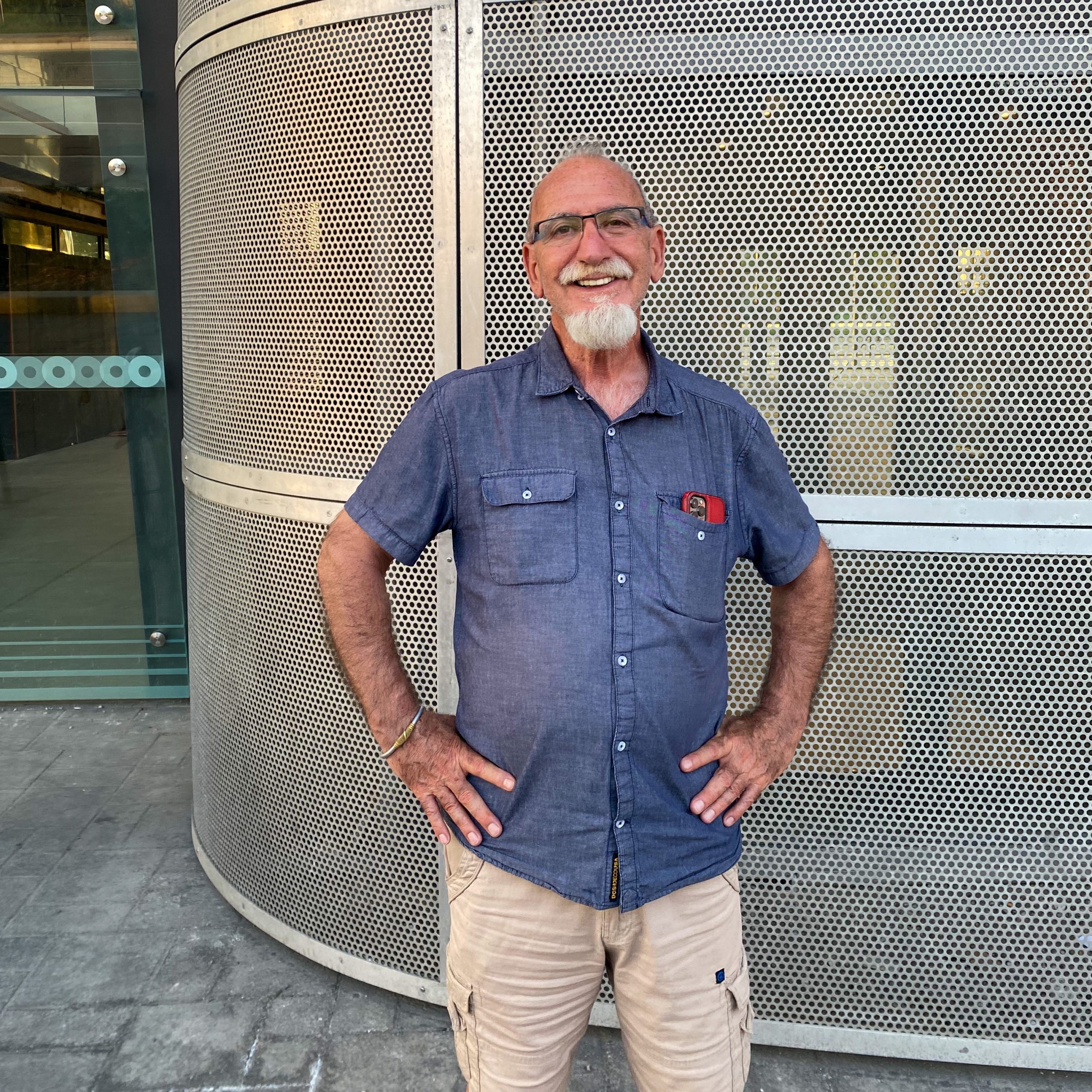 Bojan poses for a photograph at Tunney’s Pasture. 