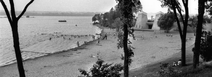 |This photo from 1967 shows a new-and-improved beach area