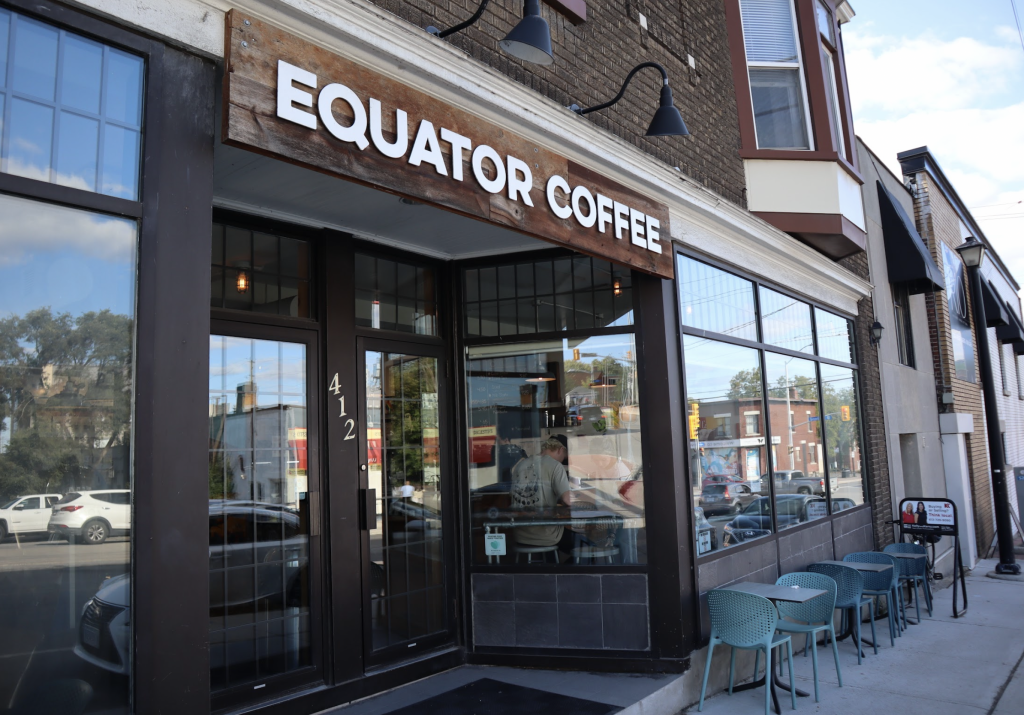 The exterior of Equator Coffee in Westboro. 