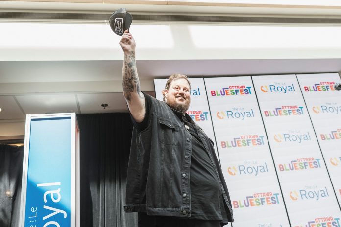 Jelly Roll gave a surprise concert at the Royal Ottawa before his BluesFest debut. Provided photo by the Royal Ottawa Hospital.