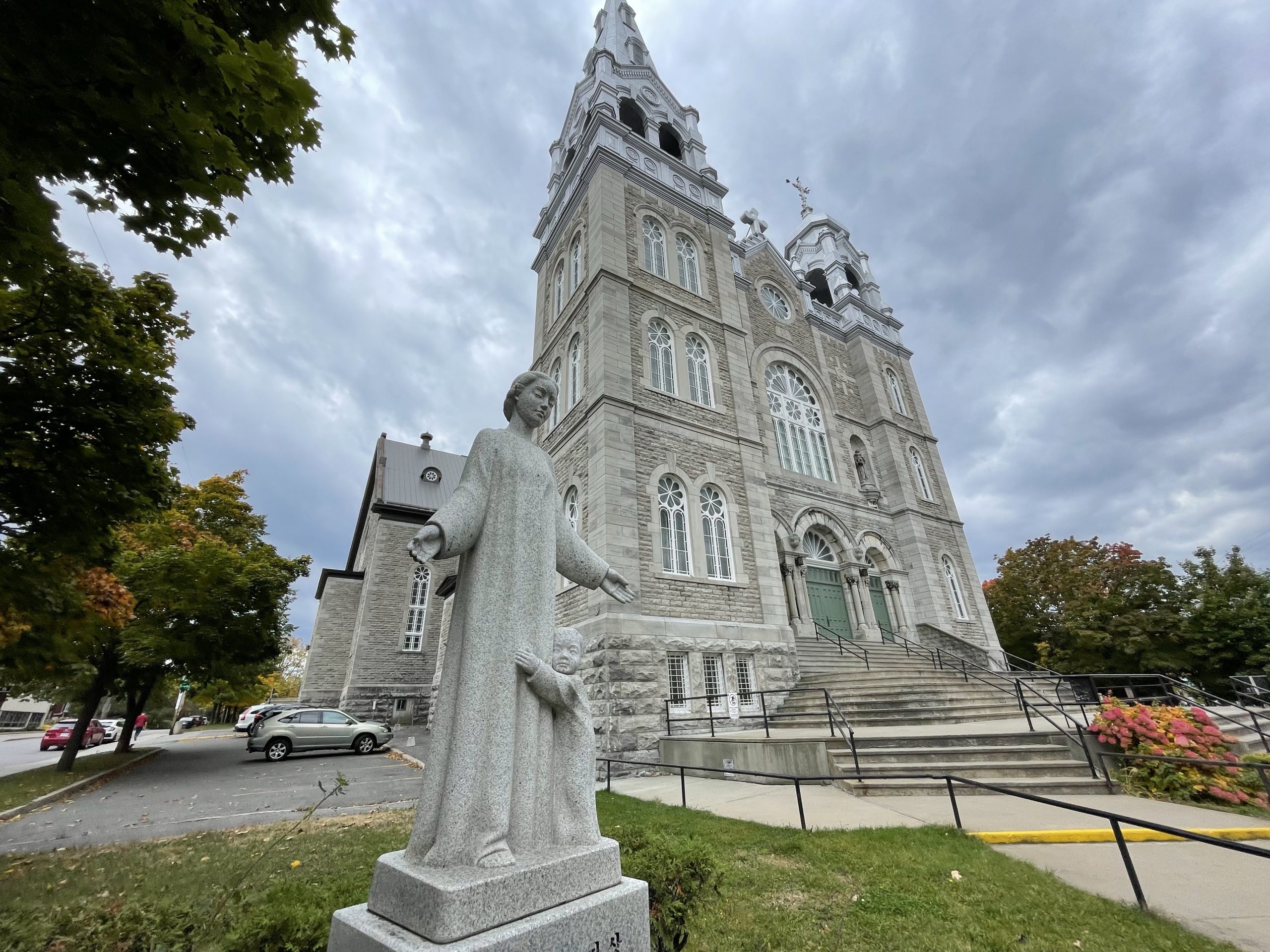 The exterior of St. Francois D’Assise Church. 