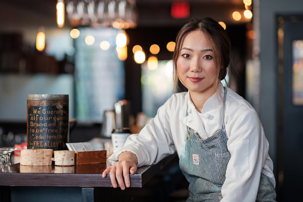 Photos of Chef Briana Kim by Ted Simpson.