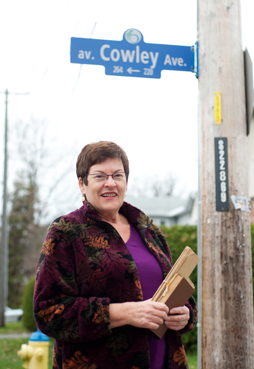 Christine Jackson author of The Cowley Family Saga: from Sherwood Forest to the NHL–Part 1. Photo by Kate Settle