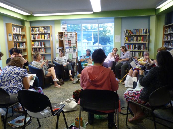 |Carlingwood Library Knitting Club founder Kelly Wojnarski. “I’m hopeless with needles