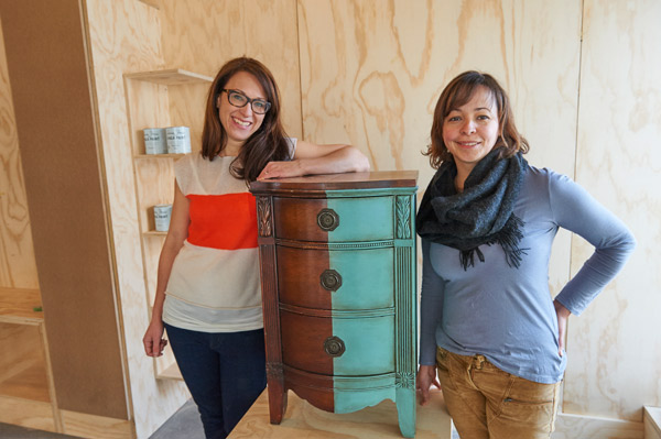 Malenka Originals owner Katrina Barclay with employee Christina Maal. Photo by Ellen Bond