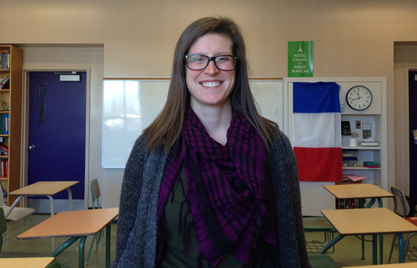 Jessica Houghton is a? French teacher at Nepean HS. Photo by Cindy Lam