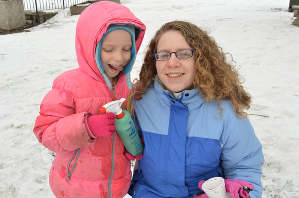 Kitchissippi residents Patty Mosher and her daughter Kayleigh Mosher, 6, spent some time decorating an igloo with coloured water. Patty has been to the carnival before and reading about it online served as a timely reminder. “I was looking online for Winterlude events and I found this.”