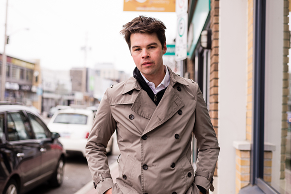  Westboro’s Alessandro Belamonte was passing by on his way to Baker Street Café. When he heard what was going on he went straight inside to get the test. Photos by Ted Simpson.