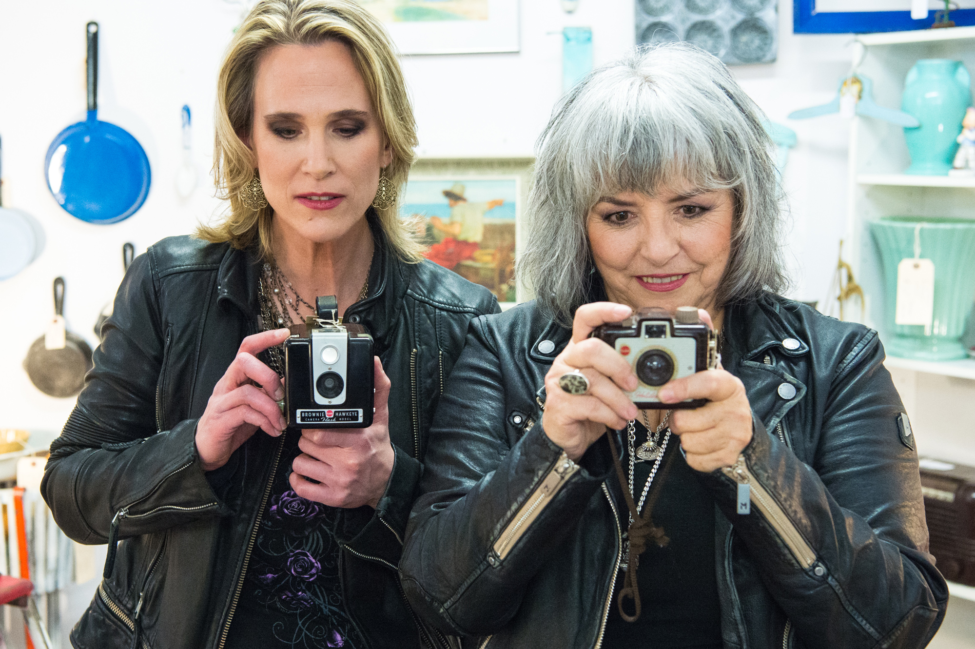 Lynne Hanson (left) has teamed up with long time collaborator Lynn Miles (right) to form a folk country duo called The LYNNeS. Photo by Brittany Gawley