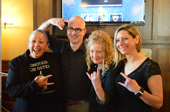 Westfest founder Elaina Martin, Kitchissippi Councillor Jeff Leiper, and surprise guests Kris + Dee ushered in Westfest’s official lineup at the Clocktower Brew Pub. Photo by Jack Lawson.