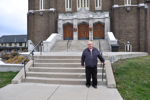 Georges Bouliane, the Parish Manager at St.George's Parish. Photo by Andrea Tomkins.