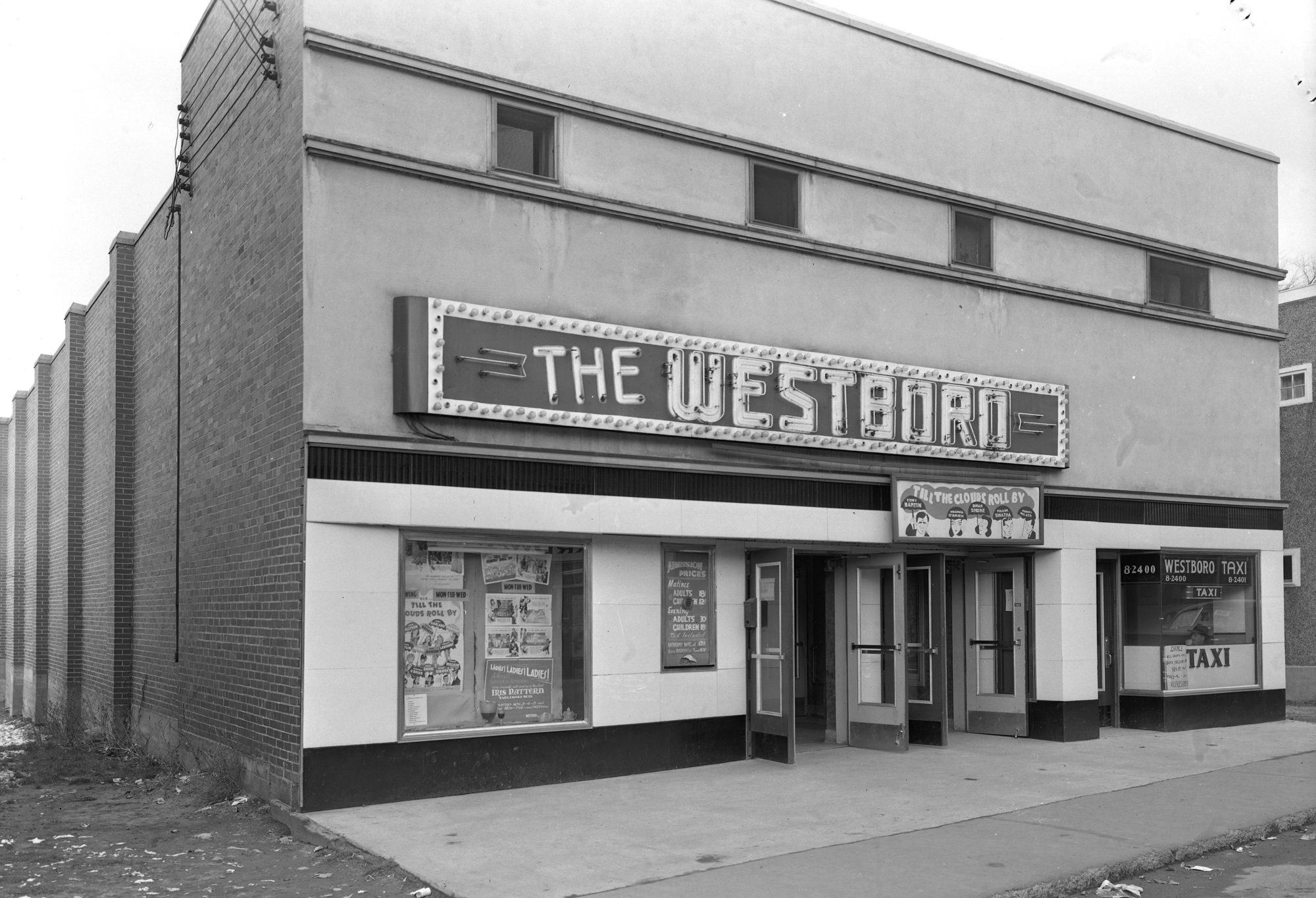 The Westboro Theatre on March 17, 1947. Photo courtesy of Ottawa Archives, Sproul Collection (E00298)