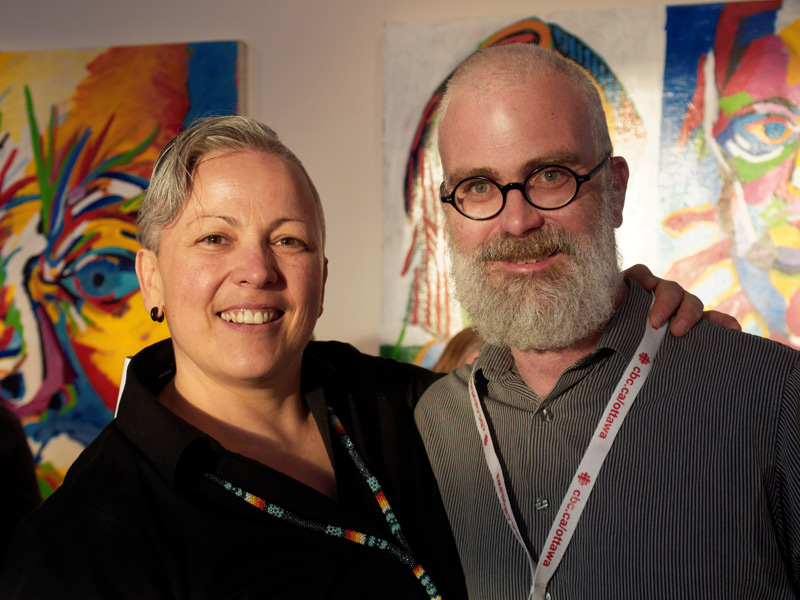 Westfest organizer and founder, Elaina Martin, poses with the host for the evening, Councillor Jeff Leiper.