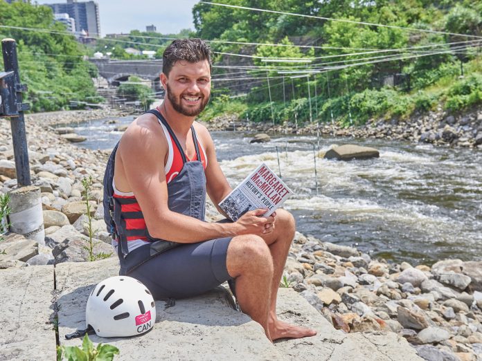 Westboro paddler Michael Tayler took some time away from his Olympic training schedule to tell KT about his summer reading list. Photo by Ellen Bond||