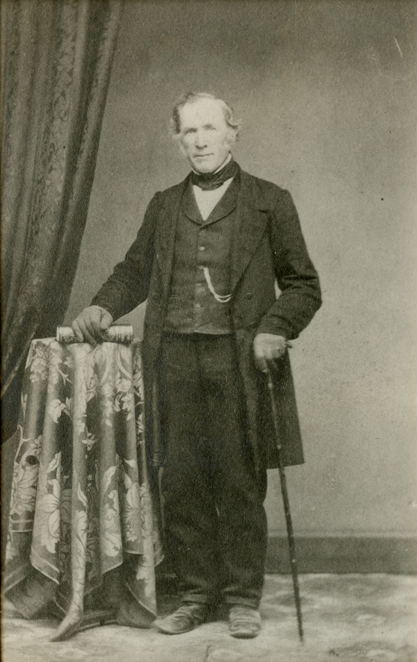 Joseph Hinton, circa 1880. Silver gelatin courtesy of the Bytown Museum, P18.