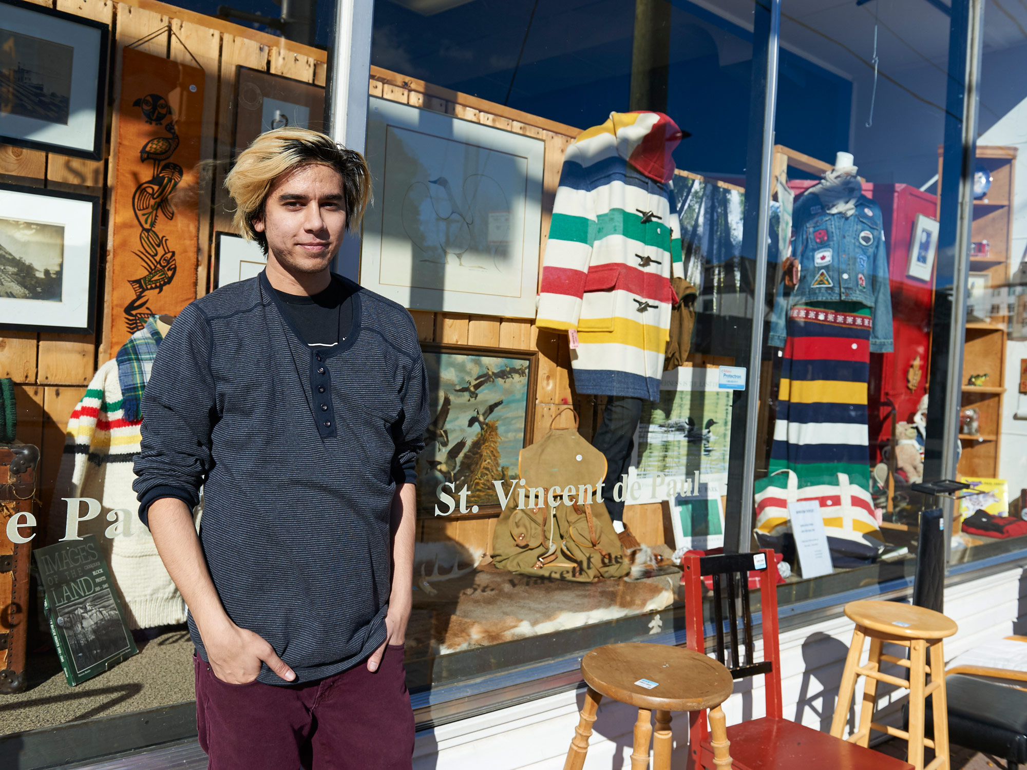 St. Vincent de Paul has been a part of the Kitchissippi community for 50 years. This thrift shop has gained attention recently with the help of eyecatching window displays and some new ideas. Photo by Ellen Bond