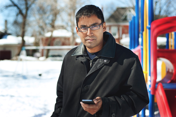 The inspiration behind Dr. Kumanan Wilson’s new app came from a conversation that took place at McKellar Park. Photo by Kate Settle.